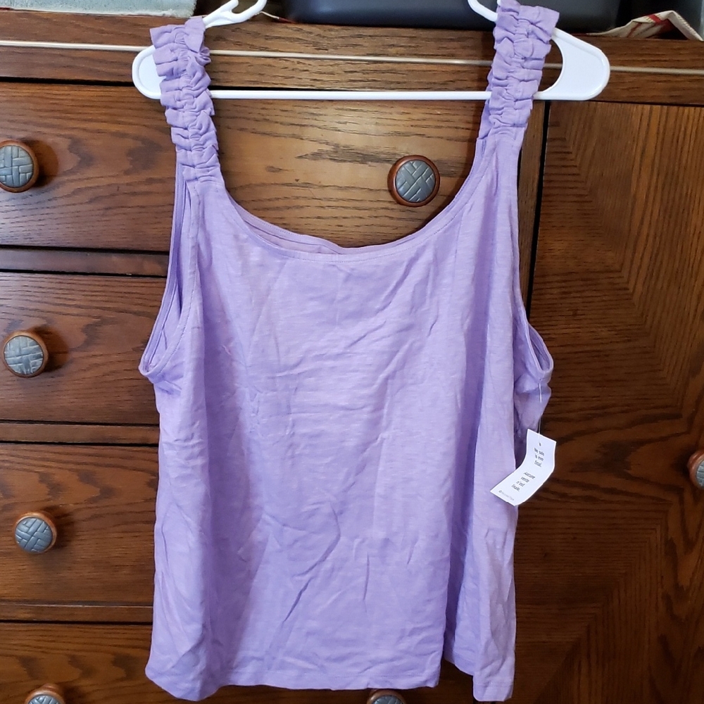 Ricki's Lavender Ruched Strap Tank Top